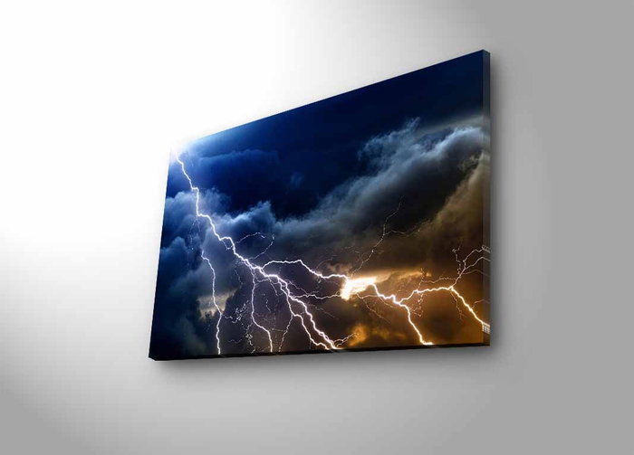 Wallity Lienzo Decorativo Iluminado con LED 45 x 70 cm Multicolor